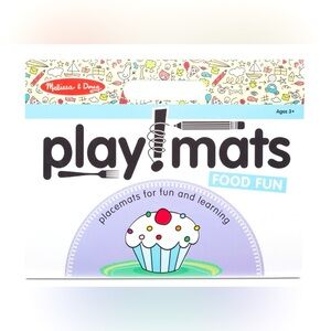 Melissa & Doug Playmats Food Fun Paper Coloring And Learning Activity Pads